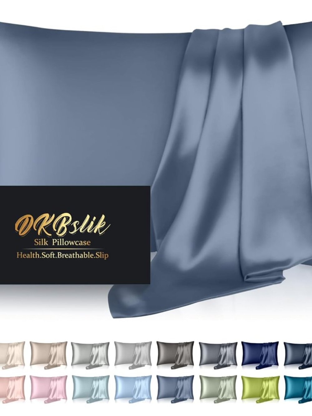 Silk Pillowcase For Hair And Skin, Mulberry Silk Pillow Cases Standard Size, Ant